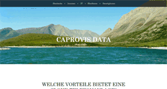 Desktop Screenshot of caprovis-data.ch