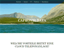 Tablet Screenshot of caprovis-data.ch